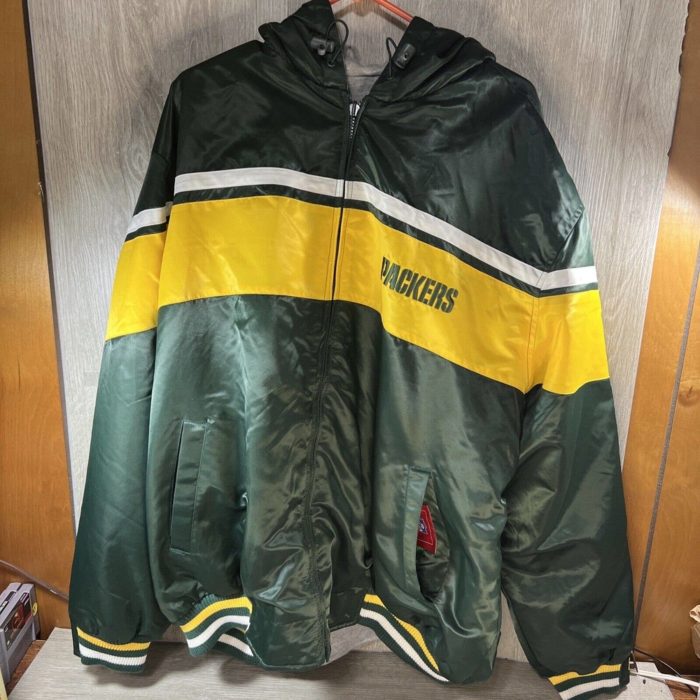Green Bay Packers NFL Men's G-III Hooded Reversible Jacket Size XXL